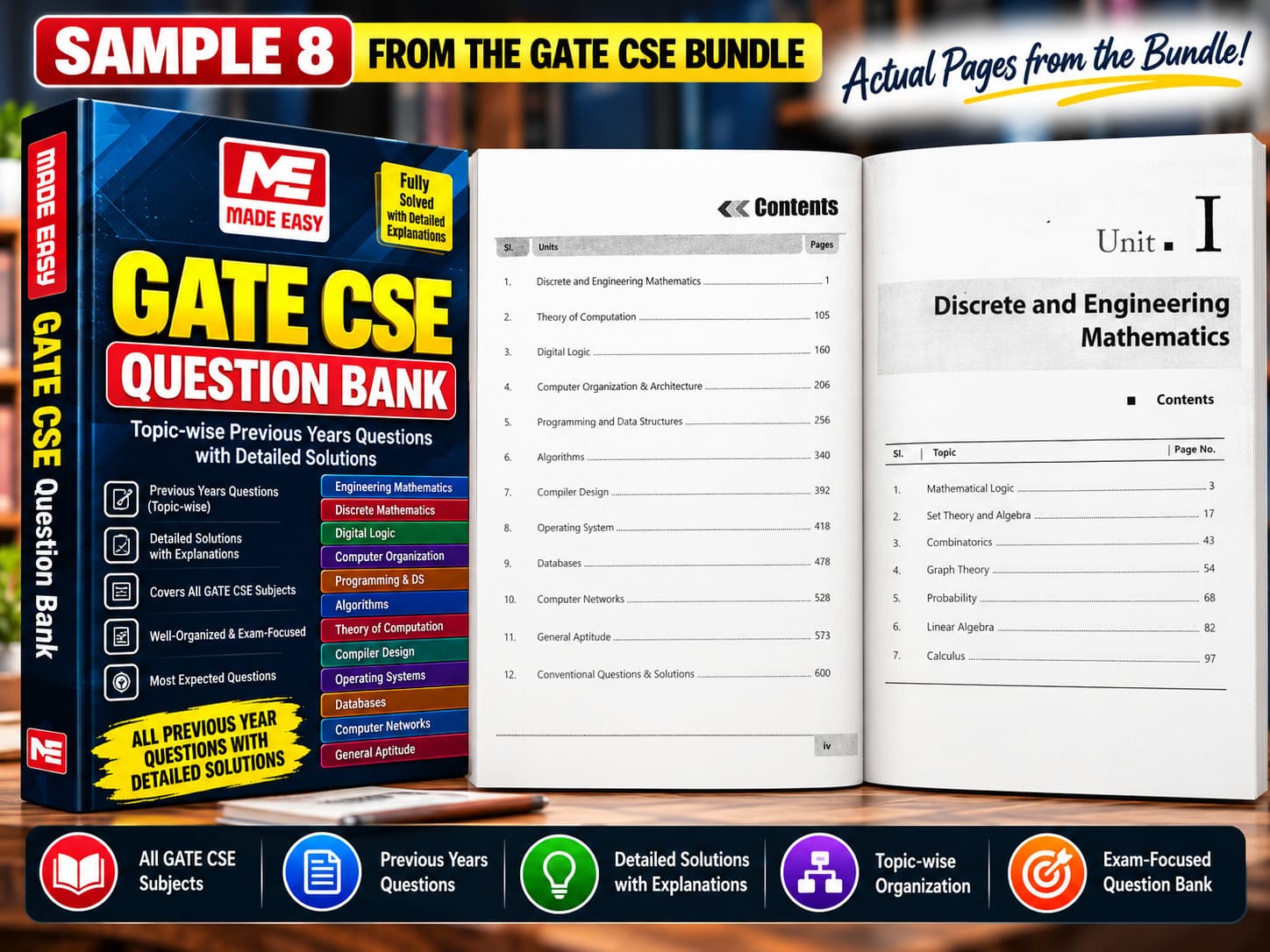 Made Easy GATE CSE question bank sample